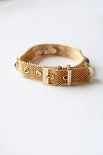 Sumthing Special Woven Gold Jade Bracelet