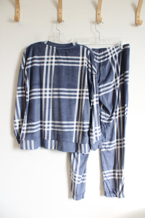 Joyspun Blue Striped 2-Piece Pajama Set | M (8/10)