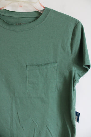 NEW Arizona Semi-Fit Green Pocket Tee | S