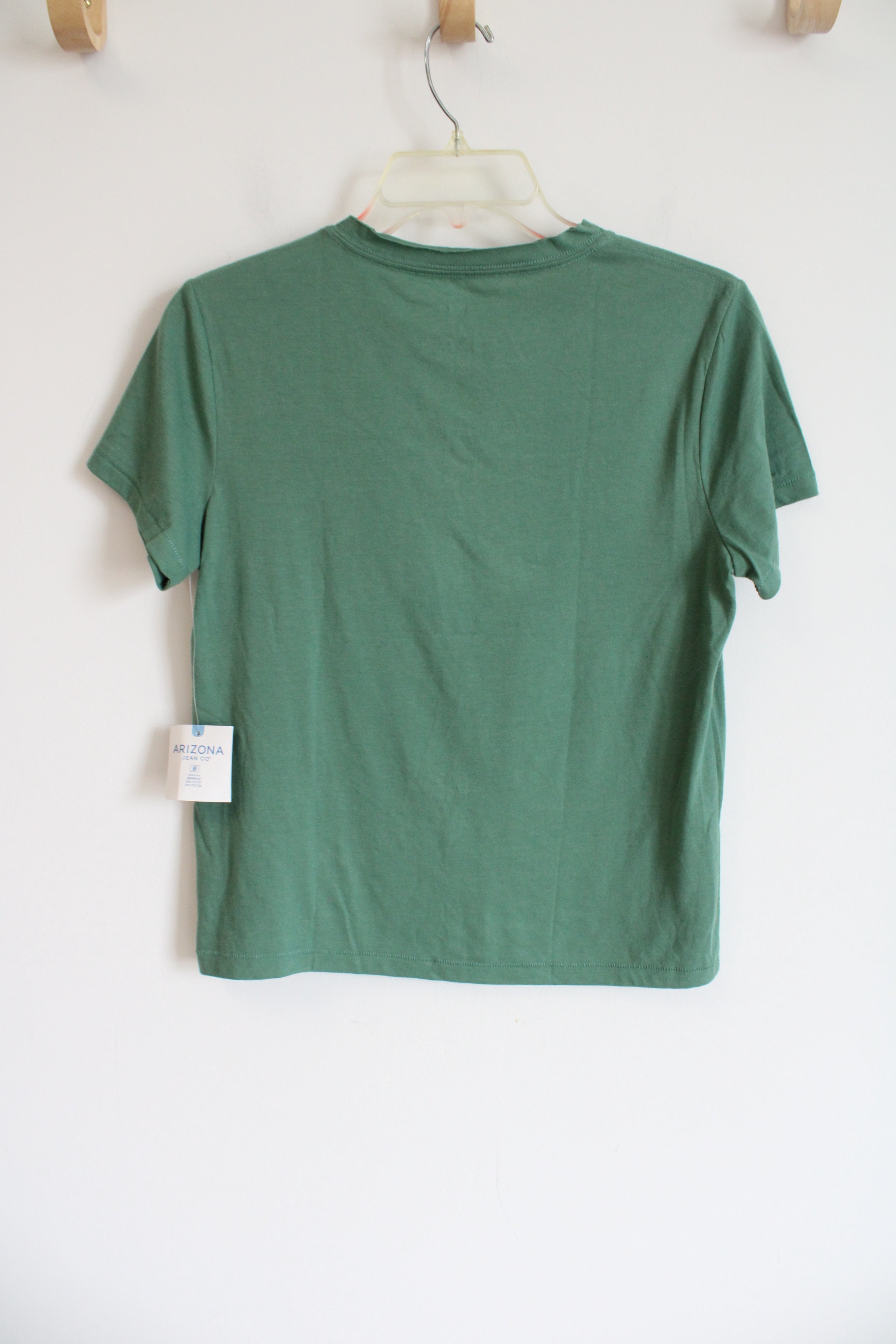 NEW Arizona Semi-Fit Green Pocket Tee | S