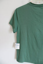 NEW Arizona Semi-Fit Green Pocket Tee | S