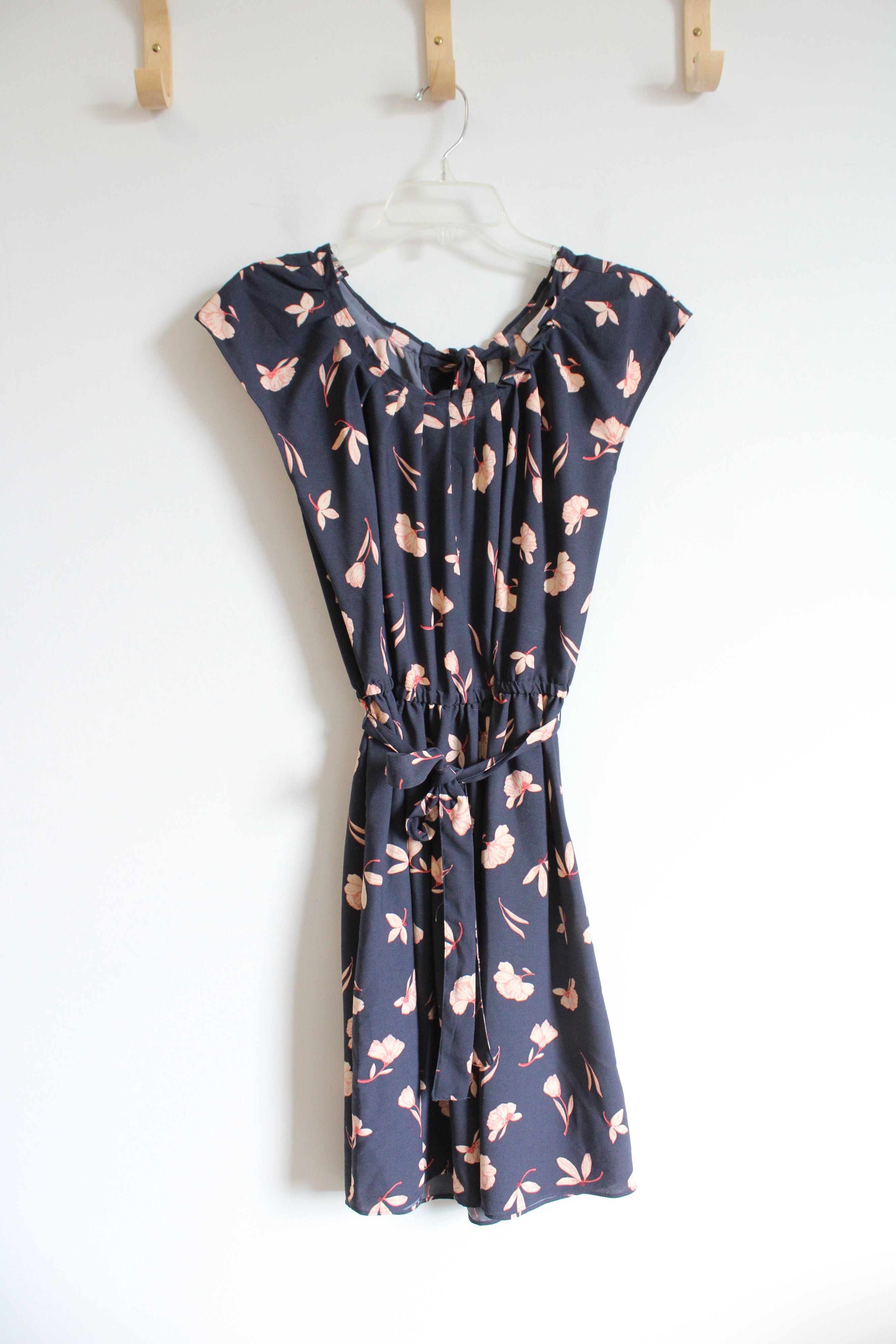 Lauren Conrad Blue Floral Sleeveless Dress | S