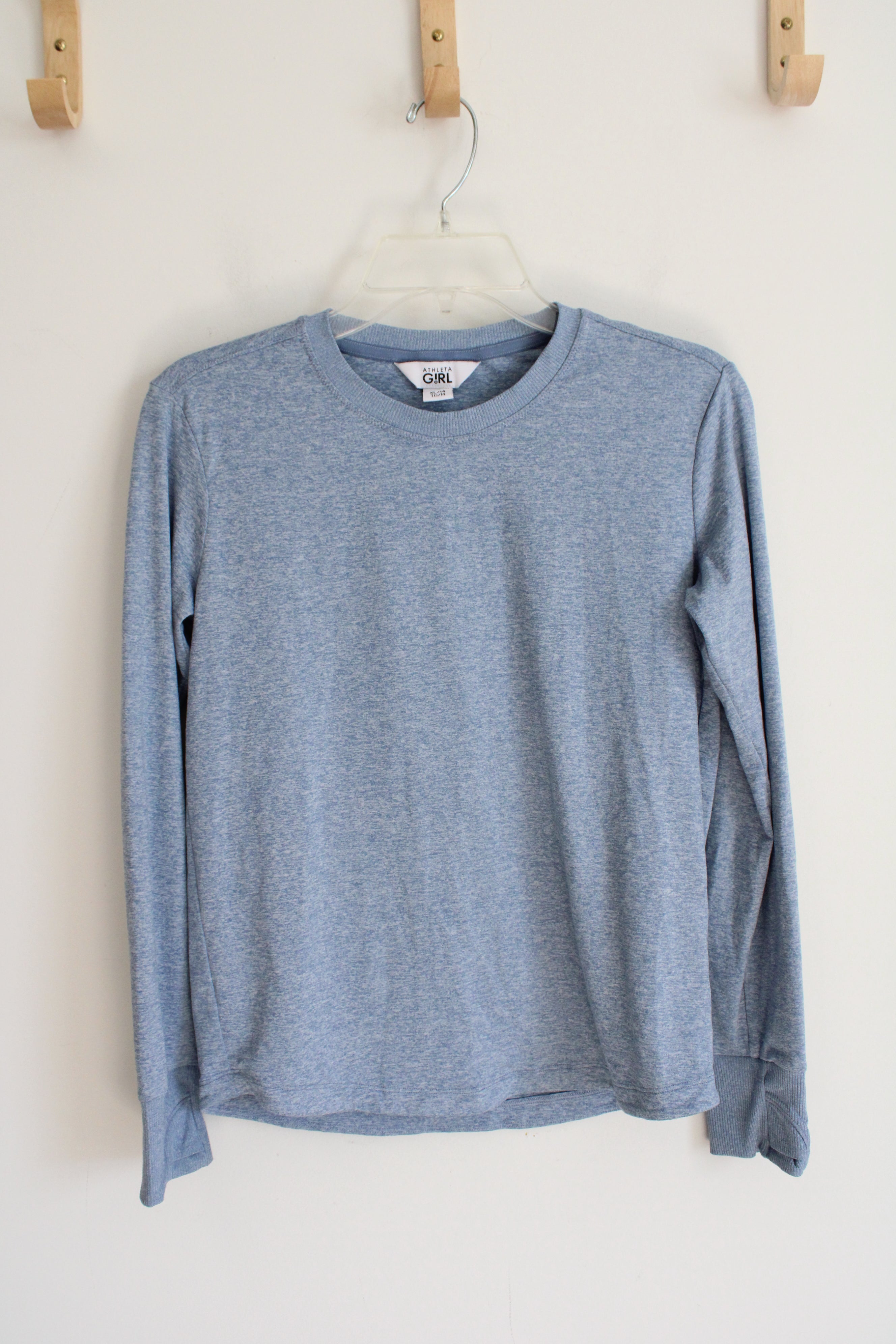 Athleta Girl Soft Blue Long Sleeved Shirt | Youth XL (14)