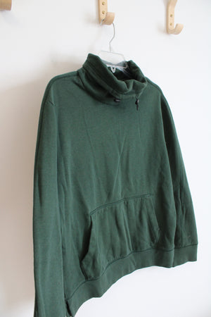 Express Green Turtleneck Sweatshirt | M