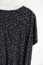 Old Navy Gray Black Leopard Print Dress | XXL