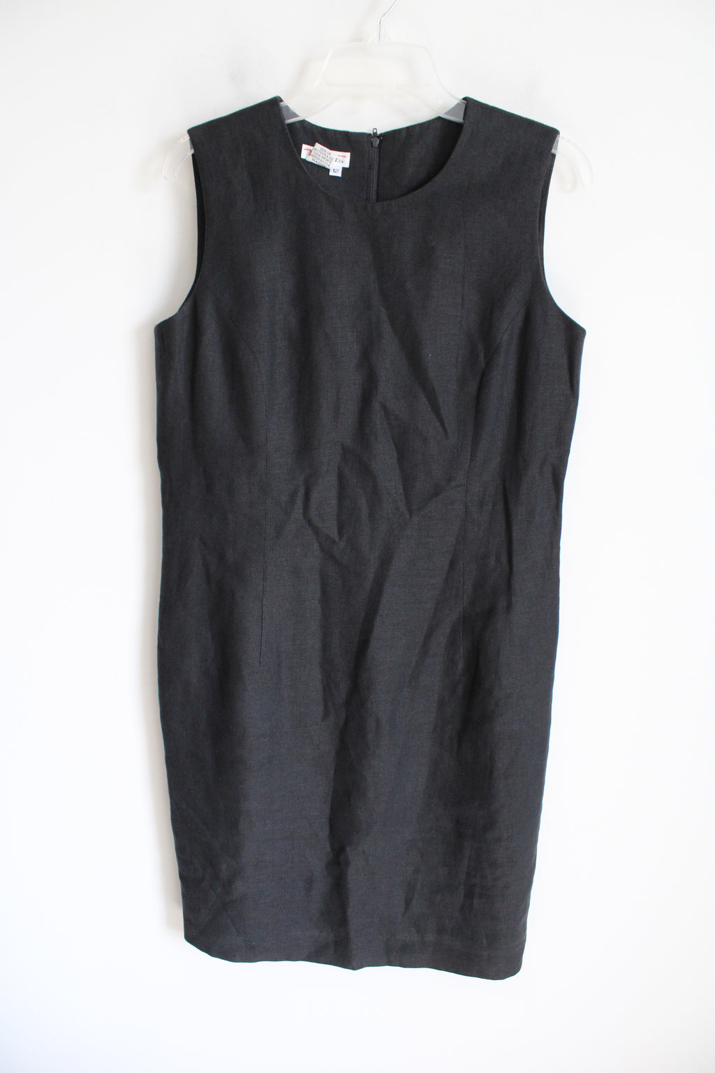 Talbots Vintage Black Fitted Linen Dress | 12