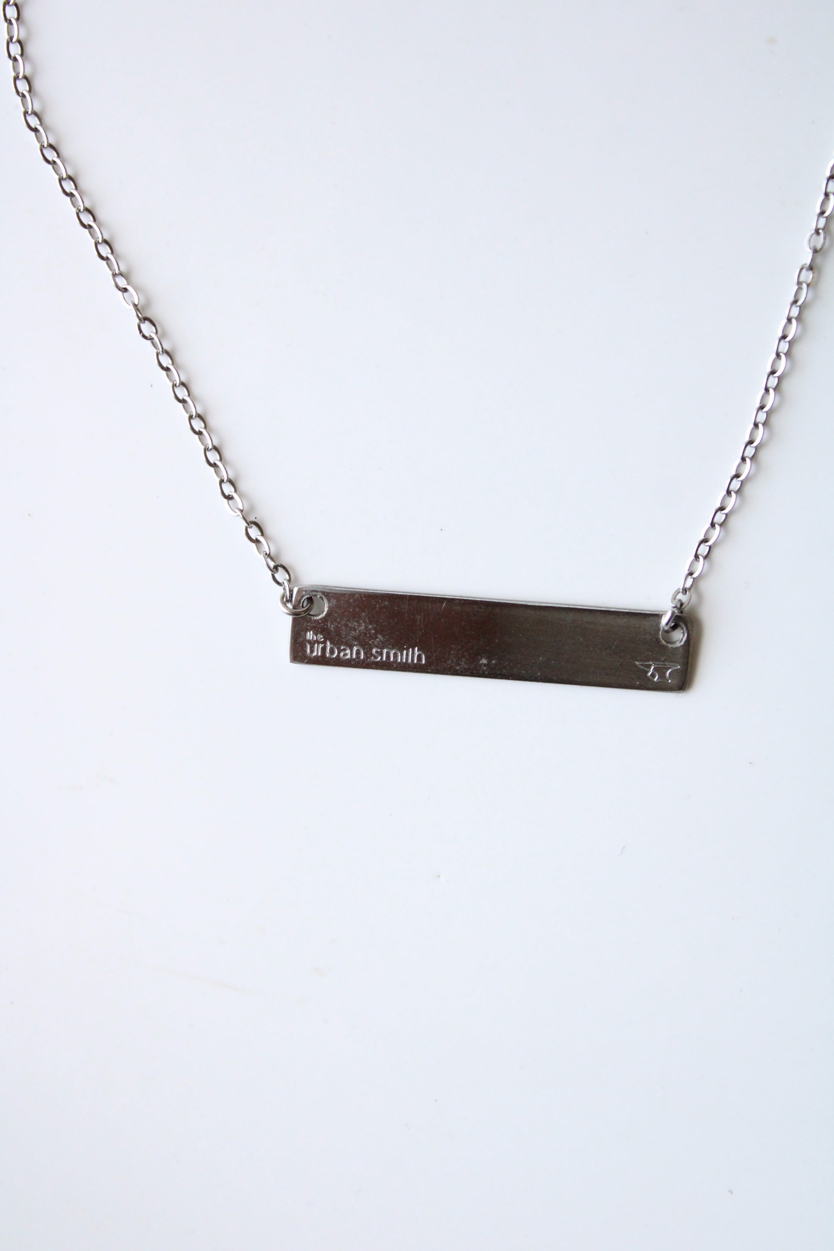 The Urban Smith "No Regrets" Silver Plate Necklace