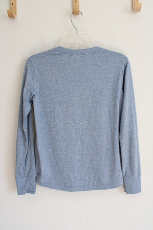 Athleta Girl Soft Blue Long Sleeved Shirt | Youth XL (14)