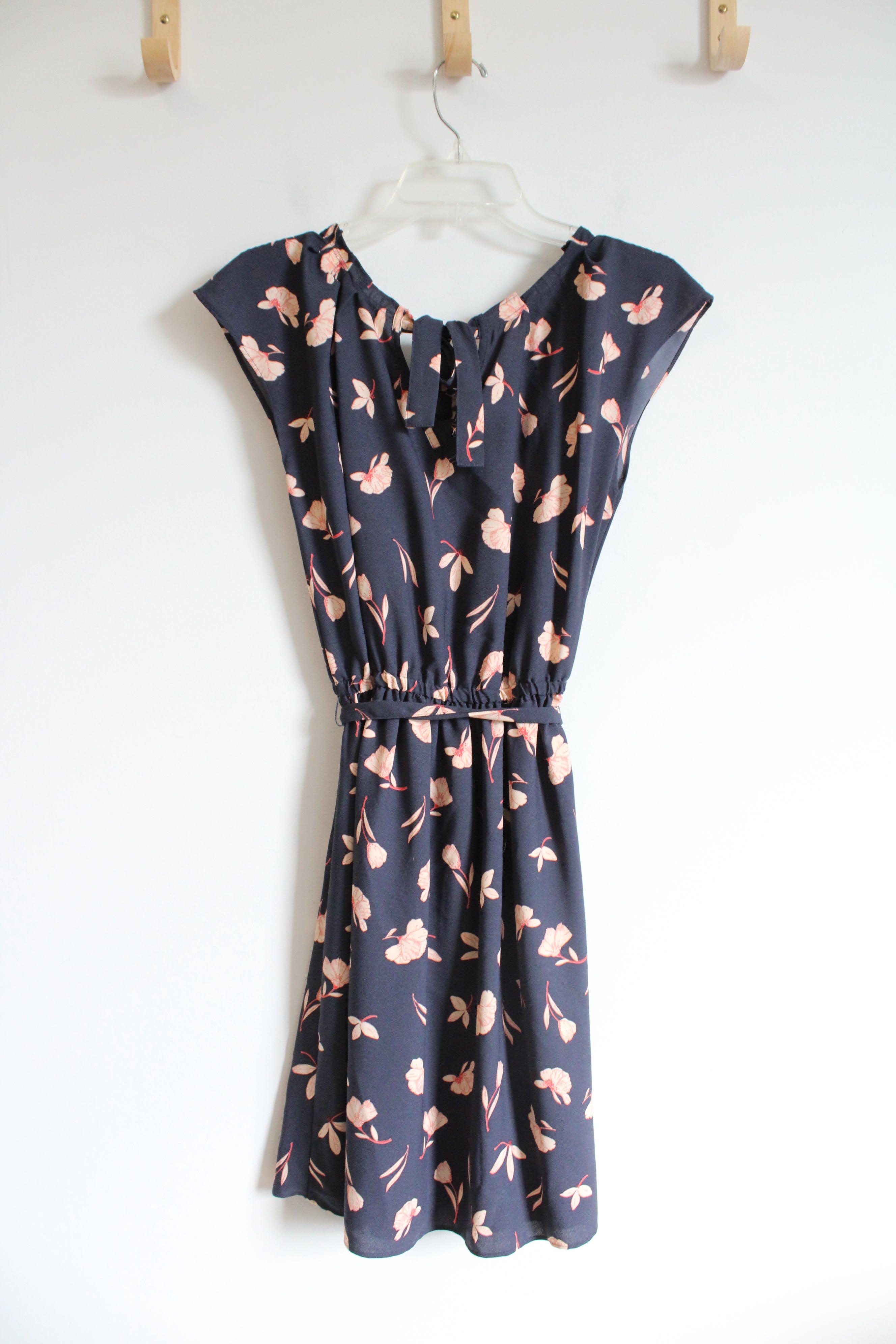 Lauren Conrad Blue Floral Sleeveless Dress | S