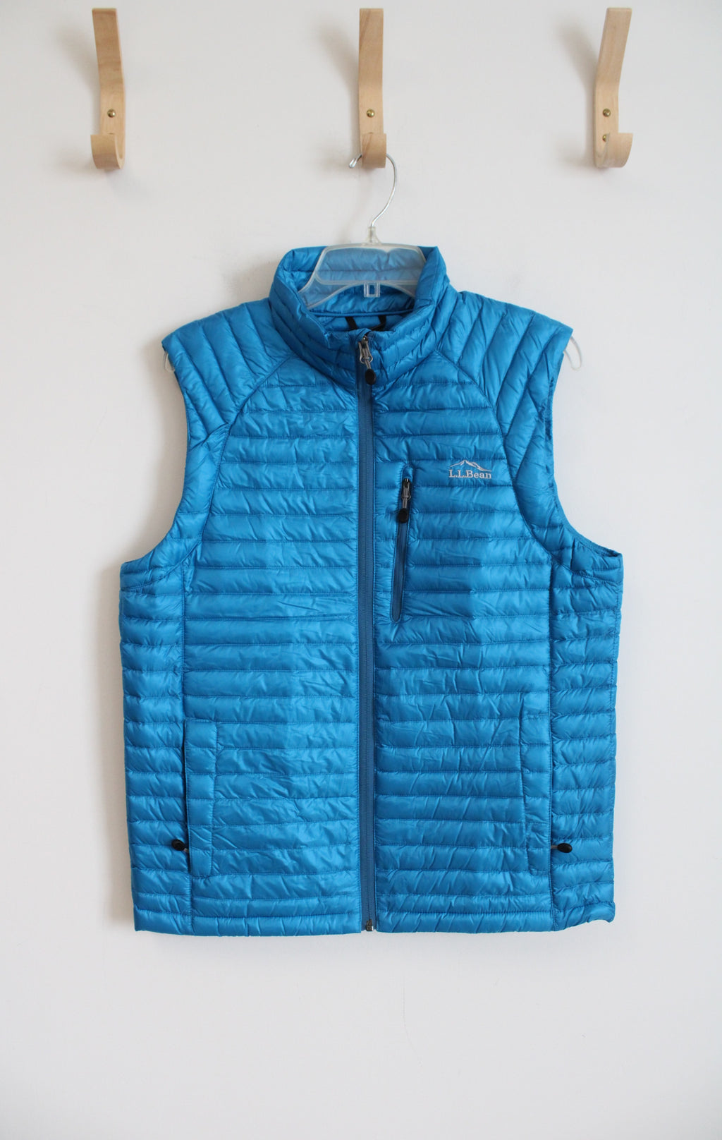 L.L.Bean Blue Quilted Vest | S Reg