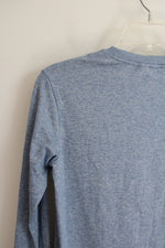 Athleta Girl Soft Blue Long Sleeved Shirt | Youth XL (14)