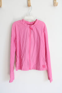 Gap Kids Pink Long Sleeved Zip-Up Swim Shirt | XL (12)