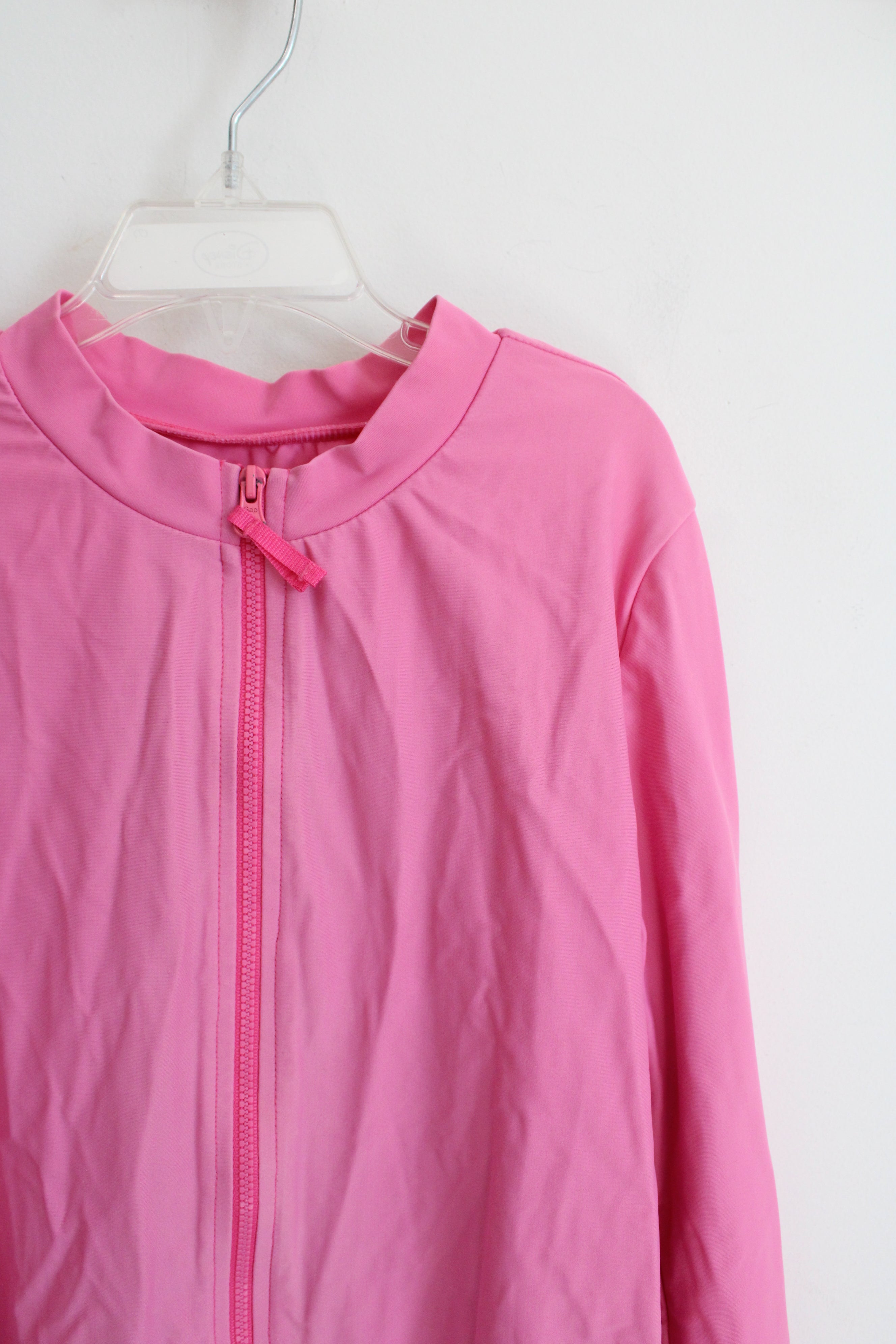 Gap Kids Pink Long Sleeved Zip-Up Swim Shirt | XL (12)