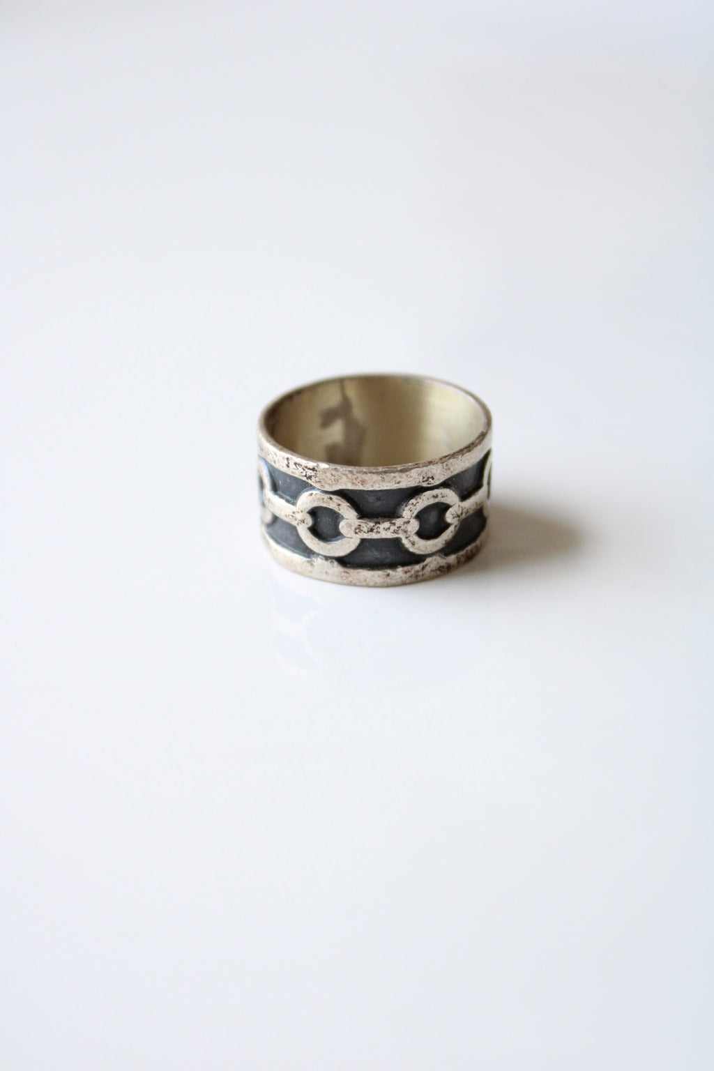 Sterling Silver Chain Band Ring | Size 9