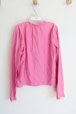 Gap Kids Pink Long Sleeved Zip-Up Swim Shirt | XL (12)