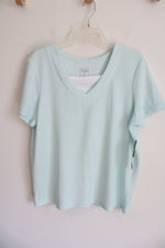 NEW Hasting & Smith Light Blue Soft Ribbed Tee | XL