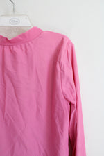 Gap Kids Pink Long Sleeved Zip-Up Swim Shirt | XL (12)