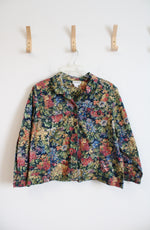 Coldwater Creek Blue Floral Jacket | 2X