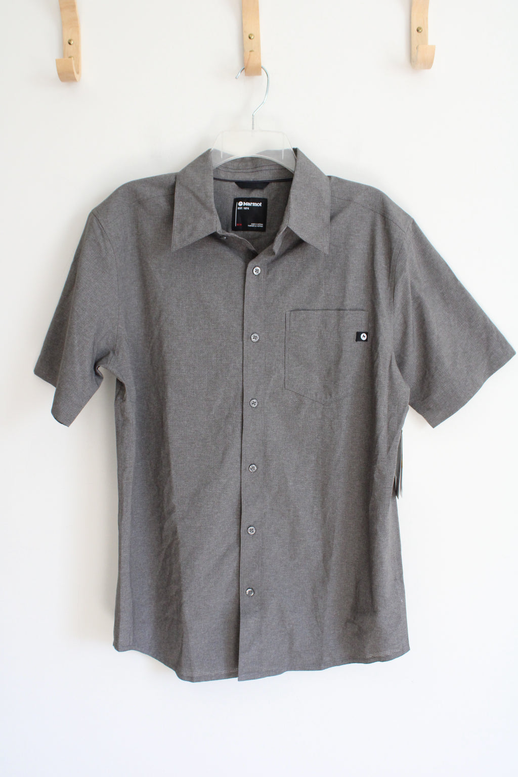 NEW Marmot Air Exchange Gray Button Down Shirt | M