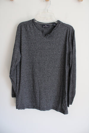 Michael Brandon Navy Blue Long Sleeved Shirt | L