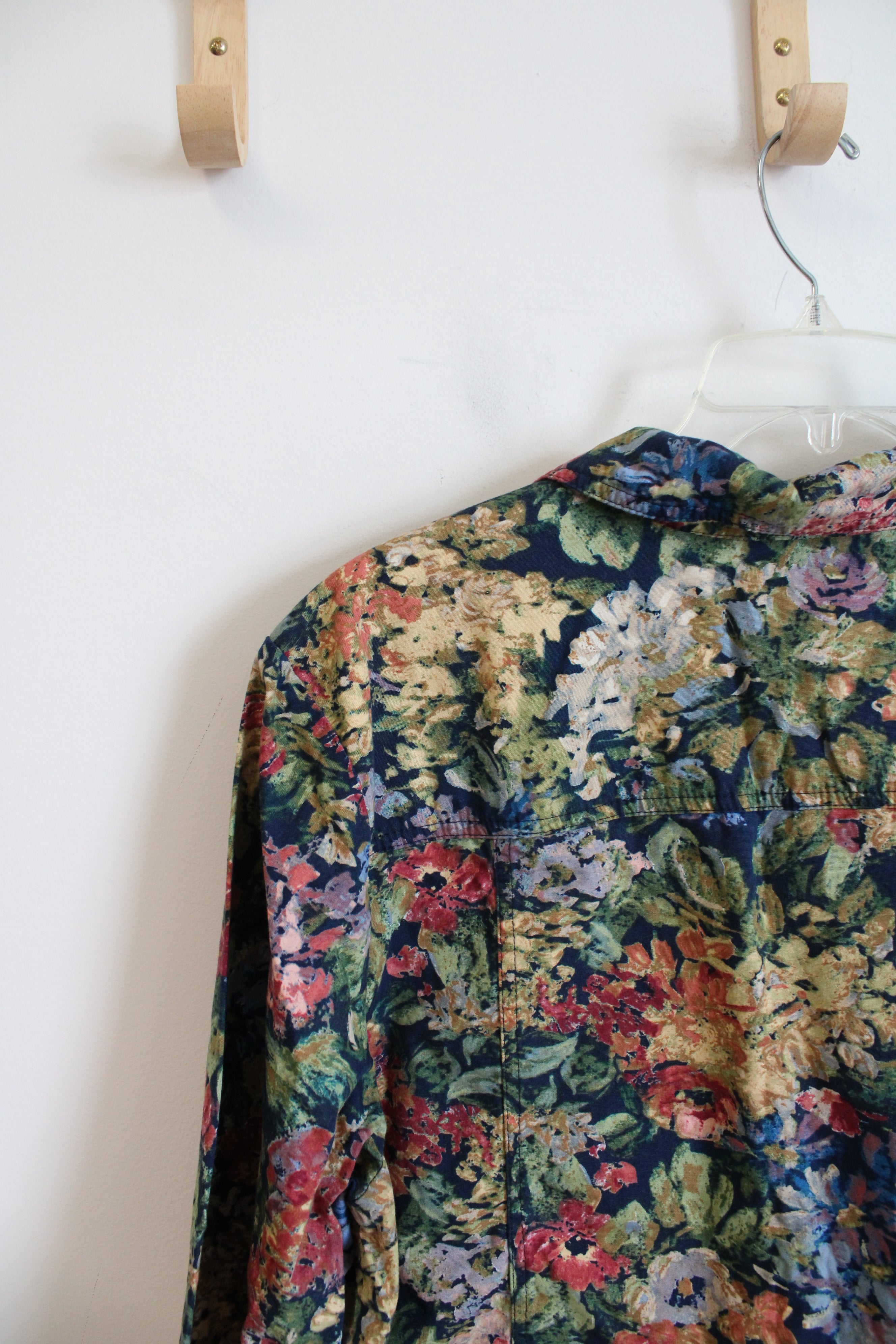 Coldwater Creek Blue Floral Jacket | 2X