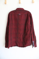 Flag & Anthem Red Black Plaid Button Down Shirt | L