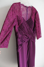 Romantic Bridals Pink Chiffon Lace Sleeve Dress | 16