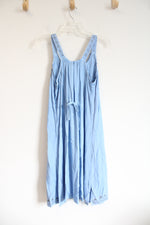 Raya Sun Blue Embellished Tied Strap Dress | M