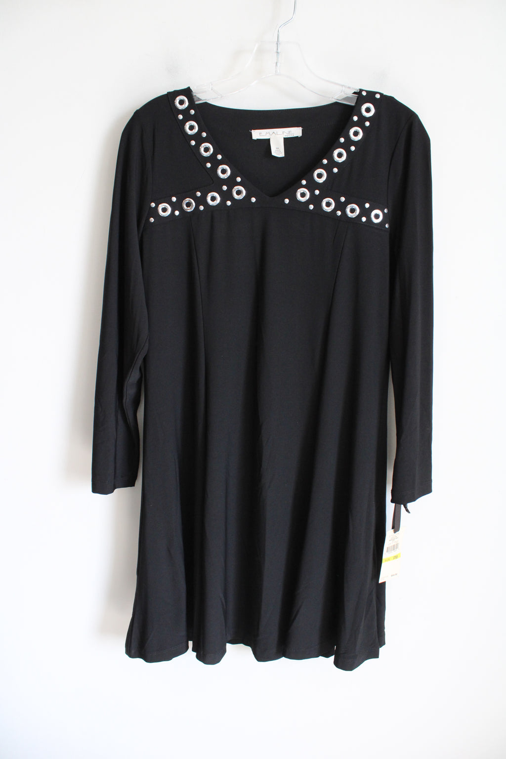 NEW Emaline Black Long Sleeved Dress | M Petite