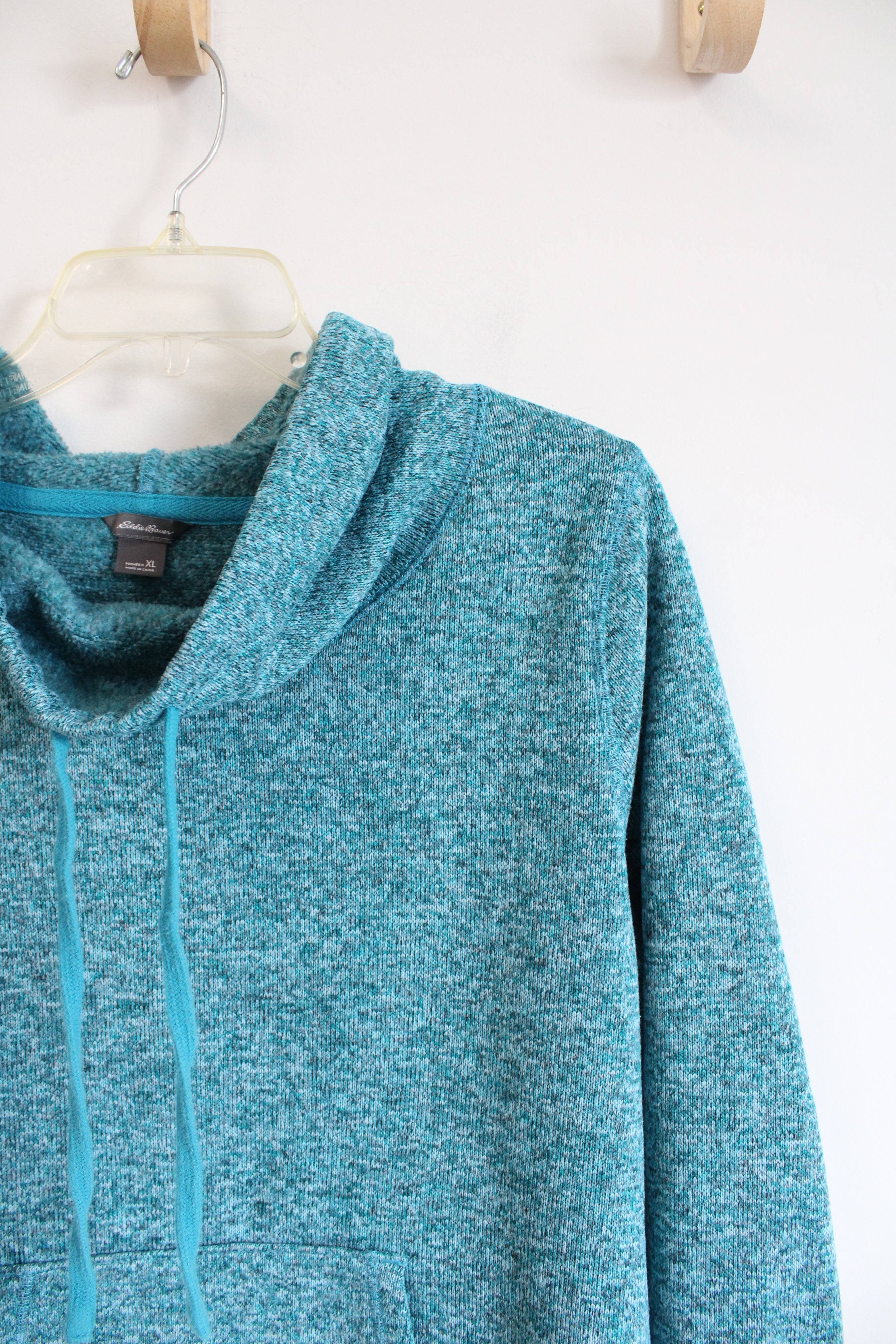 Eddie Bauer Teal Mock-Hoodie | XL