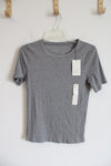 NEW A New Day Gray Ribbed Short sleeved Shirt | S