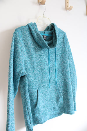 Eddie Bauer Teal Mock-Hoodie | XL