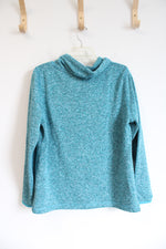 Eddie Bauer Teal Mock-Hoodie | XL