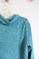 Eddie Bauer Teal Mock-Hoodie | XL