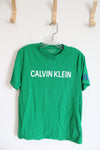 Calvin Klein Green Logo Tee | M