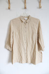 NEW J. Jill Sand Dune Tunic Blouse | XL