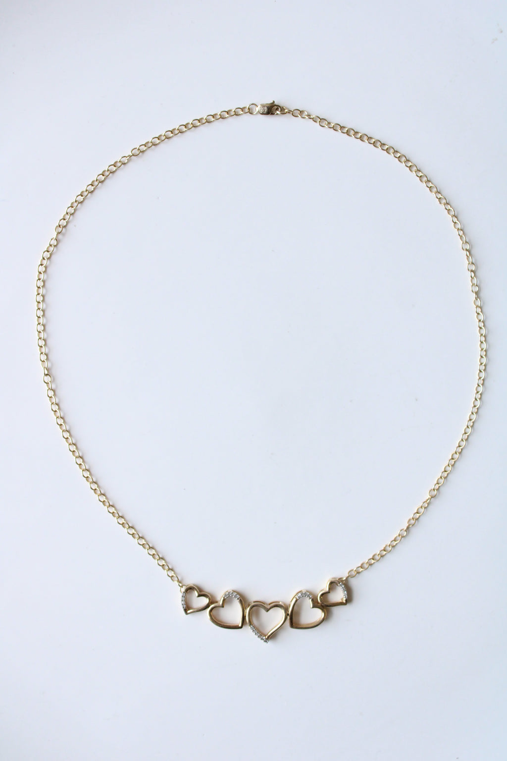 Gold 925 Heart Necklace