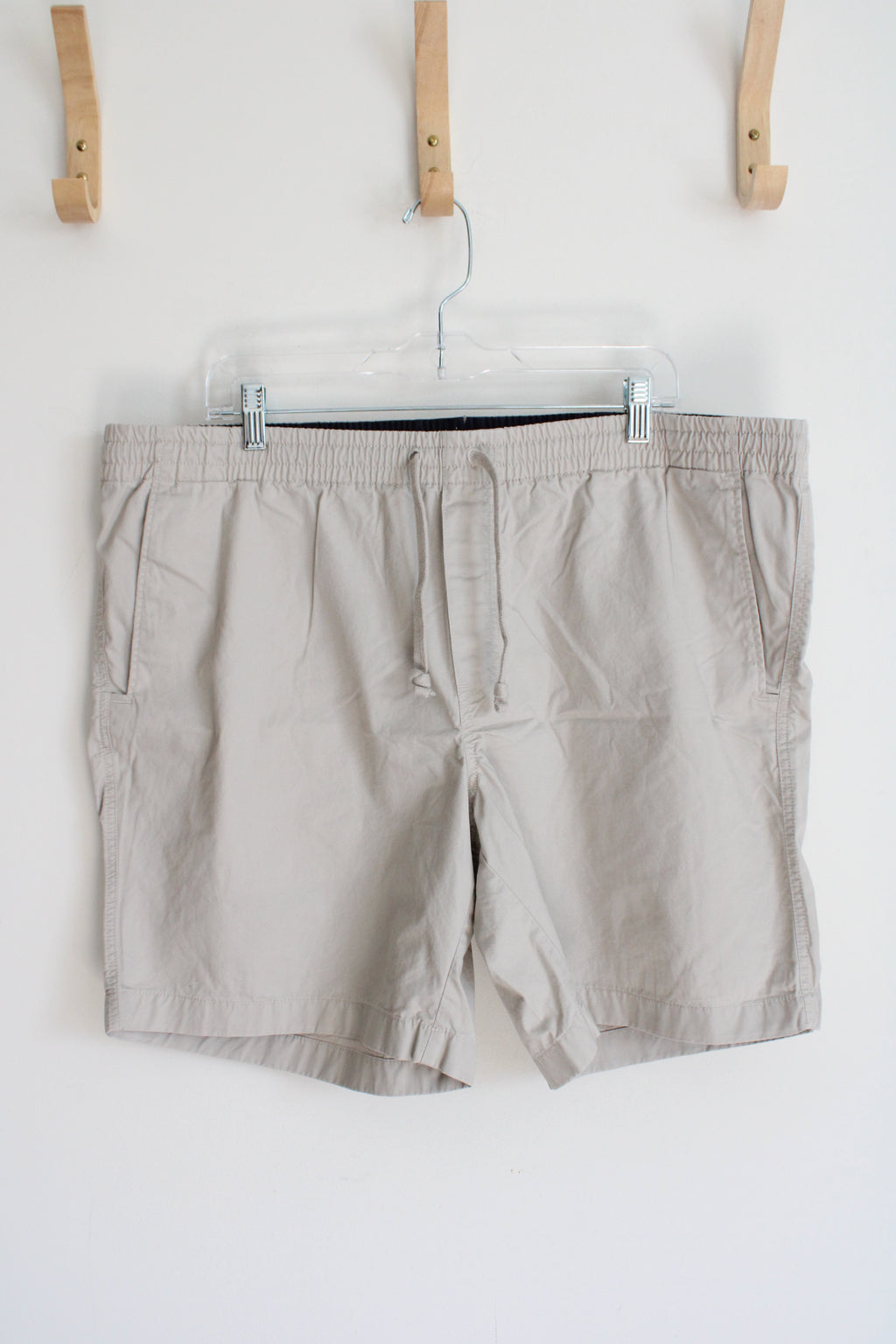 Chaps Tan Drawstring Elastic Waist Shorts | XL