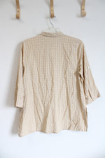 NEW J. Jill Sand Dune Tunic Blouse | XL