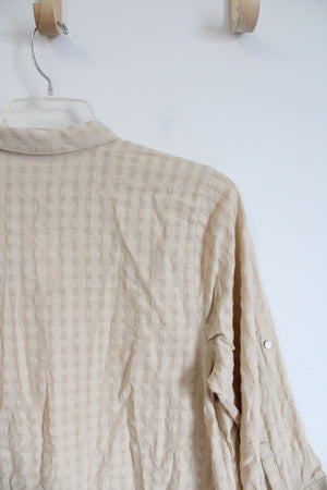 NEW J. Jill Sand Dune Tunic Blouse | XL