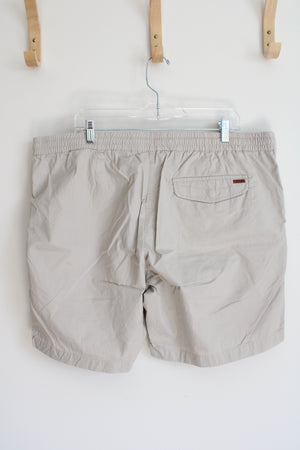 Chaps Tan Drawstring Elastic Waist Shorts | XL