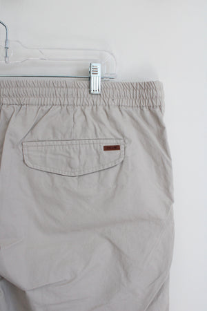 Chaps Tan Drawstring Elastic Waist Shorts | XL