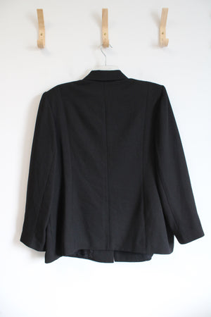 Ornate New York Black Blazer w/ Rhinestone Buttons | XXL (20)