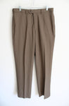 Haggar Classic Fit Brown Dress Pant | 34X32