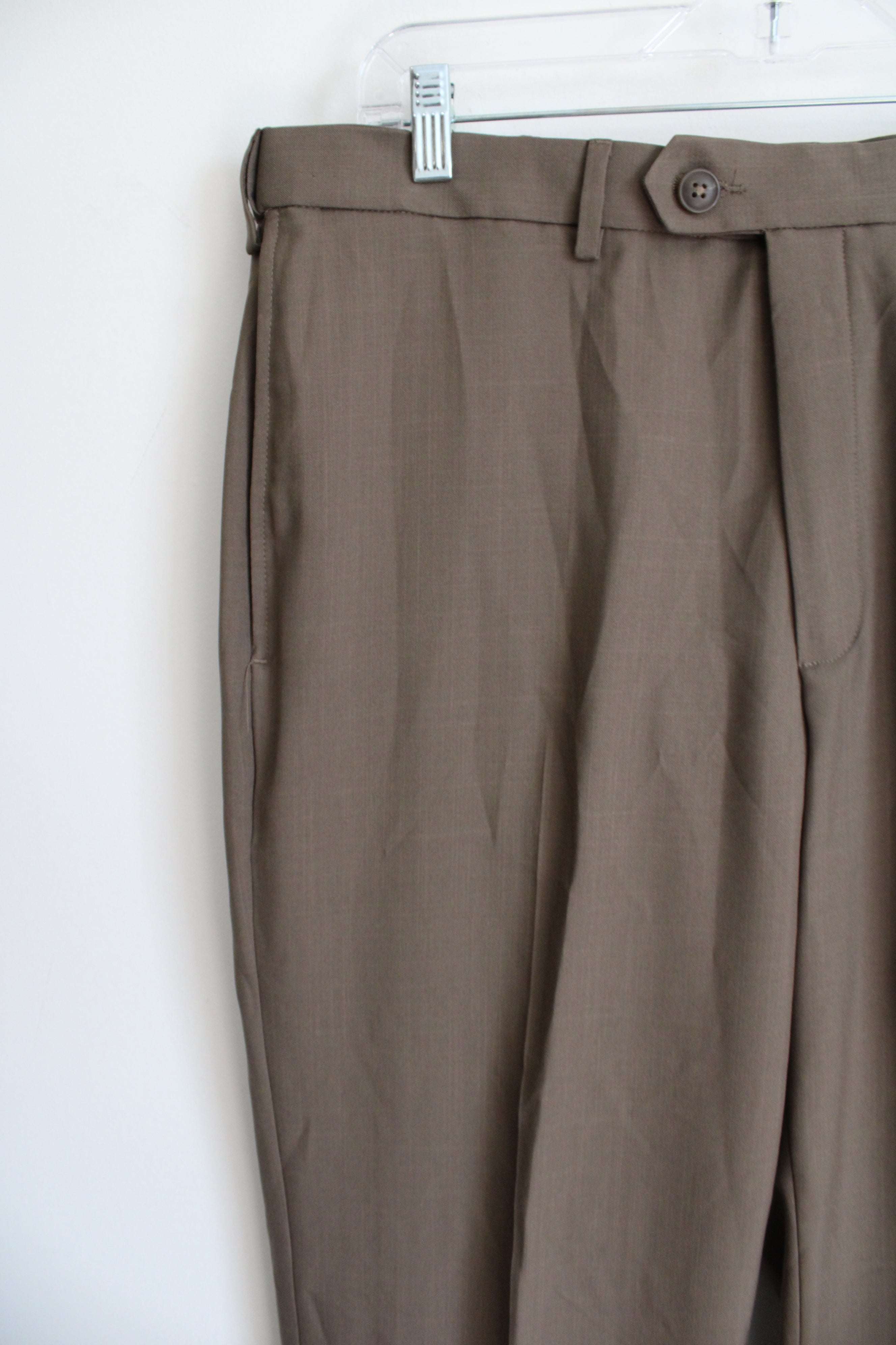 Haggar Classic Fit Brown Dress Pant | 34X32