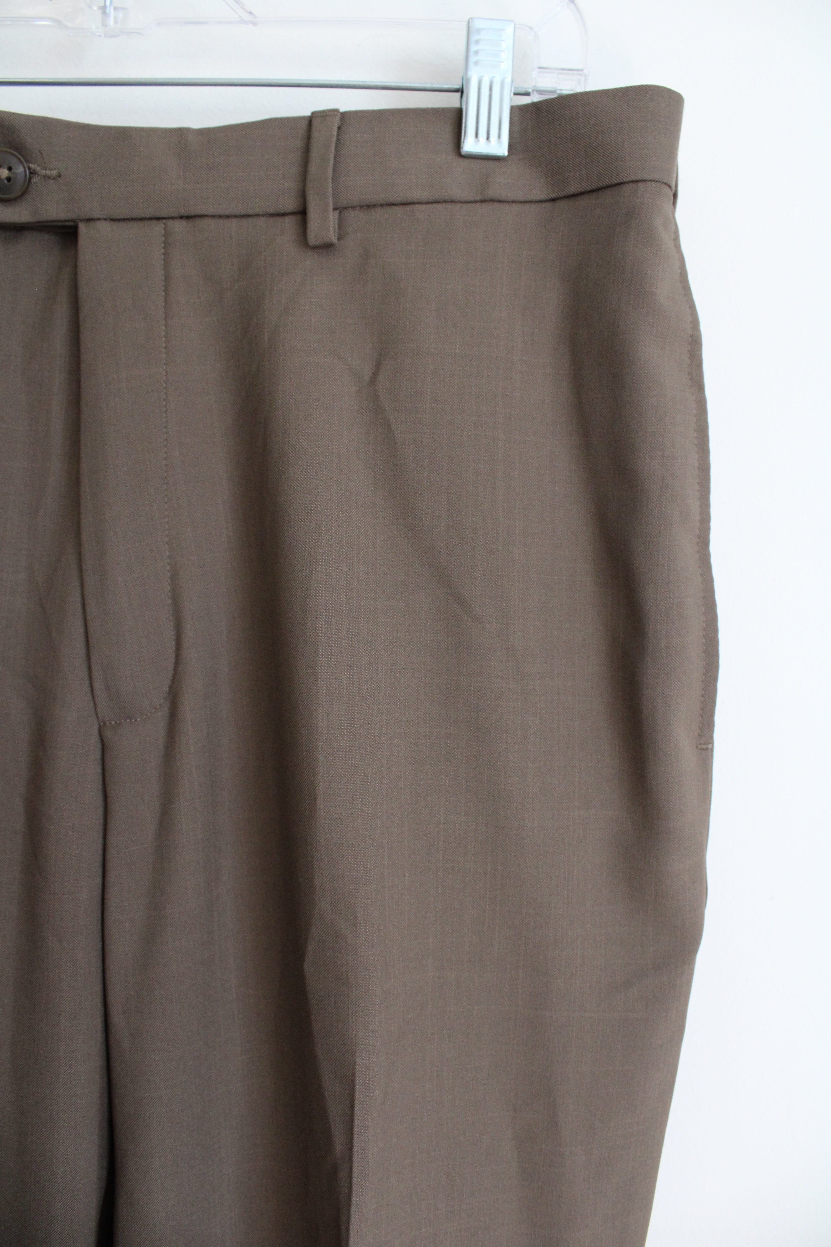 Haggar Classic Fit Brown Dress Pant | 34X32