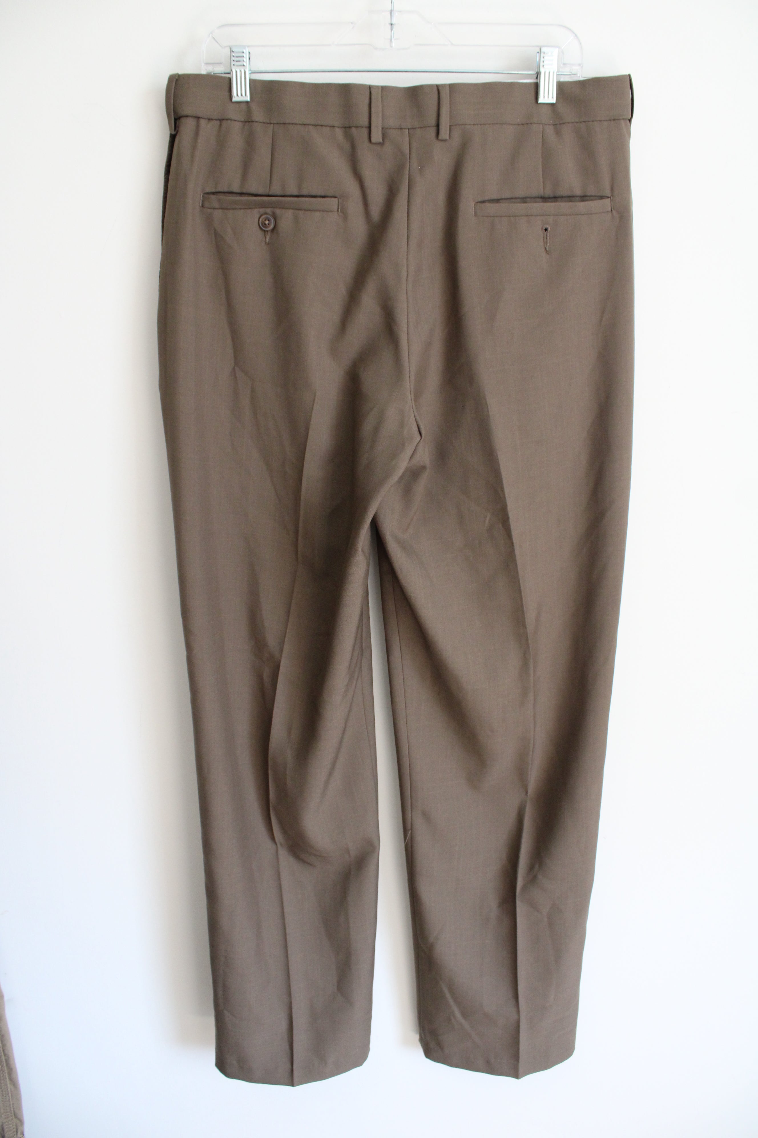 Haggar Classic Fit Brown Dress Pant | 34X32