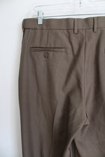 Haggar Classic Fit Brown Dress Pant | 34X32