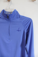 Kate Lord Blue Sun Protection Quarter Zip | M