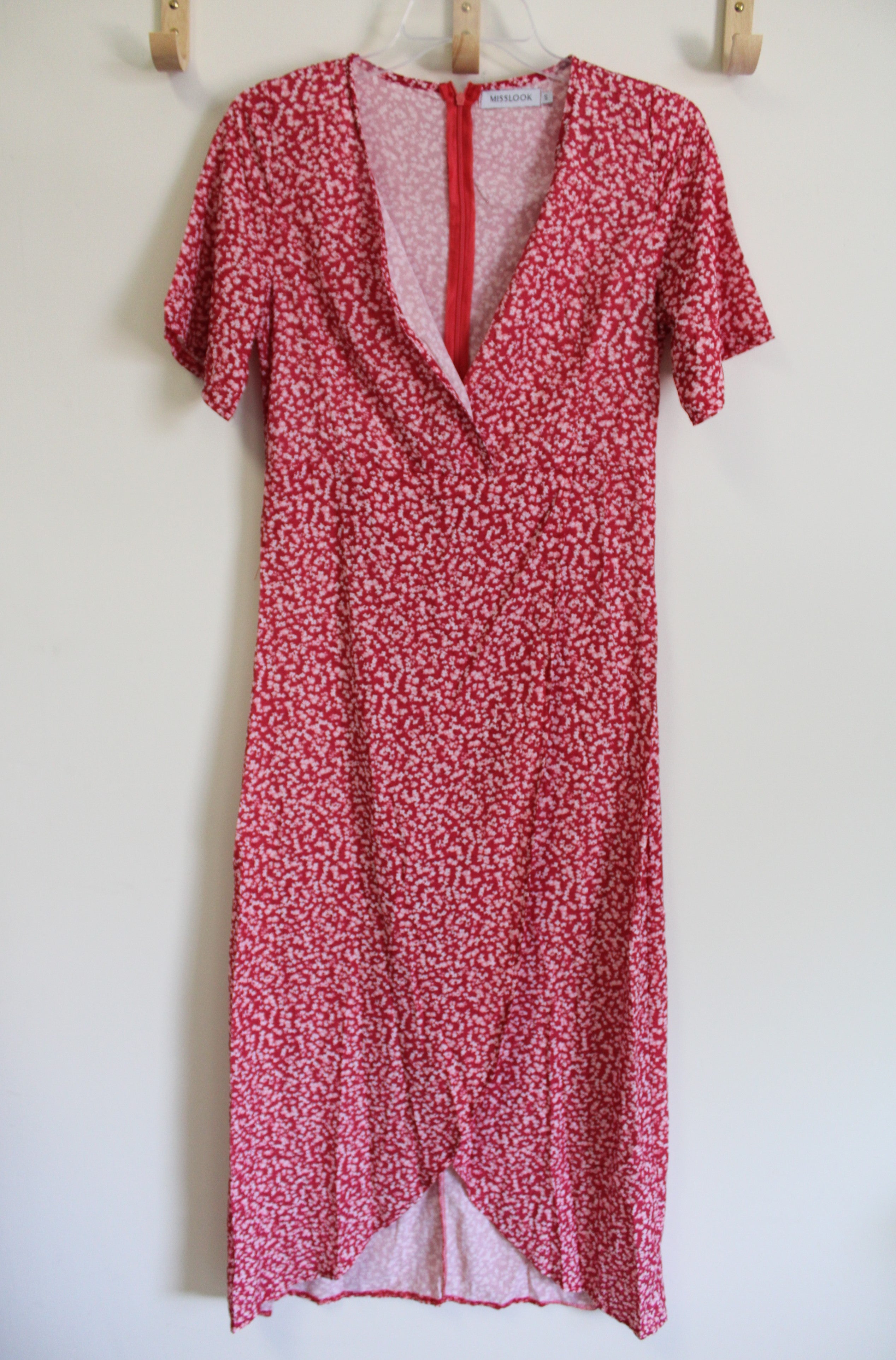 Miss Look Red Floral Maxi Dress | S